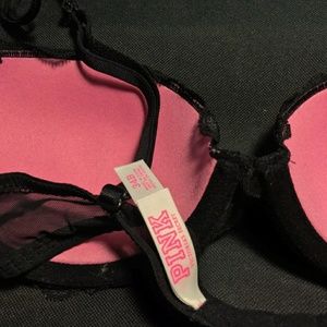 PINK Victoria's Secret Intimates & Sleepwear - Pink lace black bra PINK Victoria's Secret Intimates & Sleepwear - Pink lace black bra